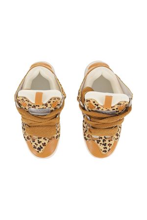 brown leather sneakers LANVIN KIDS | N30276P51
